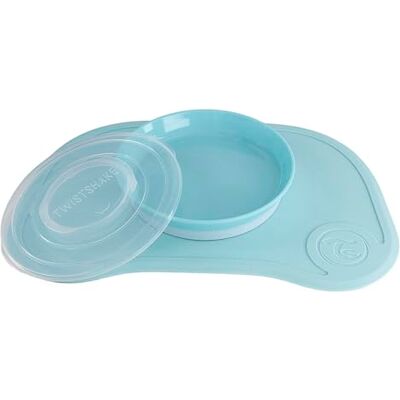 Twistshake Click Mat Kinderservies set Placemats voor Kinderen 38x25 cm + Peuterborden met Deksel, Babyvoeding Tafelset voor Keuken Eettafel, BPA-Vrij, 6 Maanden+, Pastelblauw Twistshake Click Mat Kinderservies set Placemats voor Kinderen 38x25 cm + Peuterborden met Deksel, Babyvoeding Tafelset voor Keuken Eettafel, BPA-Vrij, 6 Maanden+, Pastelblauw
