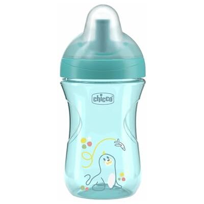 Chicco Advanced Cup, 266 ml lekvrije kunststof beker met rietje, ergonomische tuit en ventiel, BPA-vrij, 12 M+, azuurblauw Chicco Advanced Cup, 266 ml lekvrije kunststof beker met rietje, ergonomische tuit en ventiel, BPA-vrij, 12 M+, azuurblauw