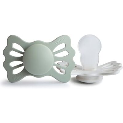 FRIGG Lucky set van 2 fopspenen siliconen fopspeen BPA-vrij gemaakt in Denemarken symmetrische fopspeen Sage/Silver Gray (maat 2 (6-18 maanden)) FRIGG Lucky set van 2 fopspenen siliconen fopspeen BPA-vrij gemaakt in Denemarken symmetrische fopspeen Sage/Silver Gray (maat 2 (6-18 maanden))