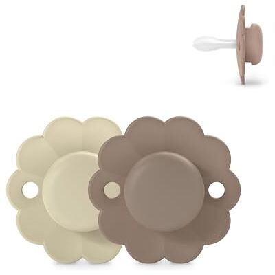 Suavinex , Set van 2 babyfopspenen 6/18 maanden, ronde fopspeen met symmetrische speen SX Pro van siliconen, omkeerbaar, plat, flexibel, respecteert de mondontwikkeling, Wonder Gray/Umber Suavinex , Set van 2 babyfopspenen 6/18 maanden, ronde fopspeen met symmetrische speen SX Pro van siliconen, omkeerbaar, plat, flexibel, respecteert de mondontwikkeling, Wonder Gray/Umber