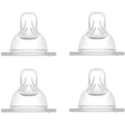 MAM speen maat 1 + 2 in een set van 4, zacht speentje geschikt voor alle -flessen en -Trainer, babyspeen met langzame + gemiddelde doorstroming, vanaf 0 en 4 maanden MAM speen maat 1 + 2 in een set van 4, zacht speentje geschikt voor alle -flessen en -Trainer, babyspeen met langzame + gemiddelde doorstroming, vanaf 0 en 4 maanden