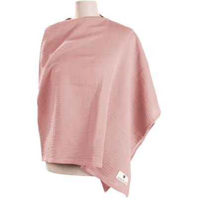 Julius Zöllner Borstvoedingsdoek van 100% chiffon, gecertificeerd volgens Öko-Tex Standard 100, made in Germany, stoffig roze Julius Zöllner Borstvoedingsdoek van 100% chiffon, gecertificeerd volgens Öko-Tex Standard 100, made in Germany, stoffig roze