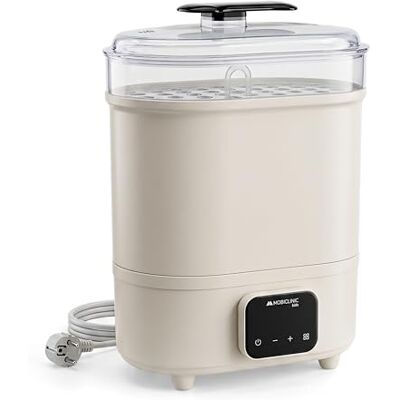 Mobiclinic ®, Mobibi Sterilisator voor flessen, 4-in-1, tot 6 flessen, droog, temperatuurbehoud, automatische modus, fopspenen en borstkolf, lcd-display, compact, Mobibi Mobiclinic ®, Mobibi Sterilisator voor flessen, 4-in-1, tot 6 flessen, droog, temperatuurbehoud, automatische modus, fopspenen en borstkolf, lcd-display, compact, Mobibi