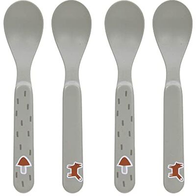 Lässig Little Forest Fox Kinderlepel, BPA-vrij, voor vaatwasser en magnetron, 4 stuks Lässig Little Forest Fox Kinderlepel, BPA-vrij, voor vaatwasser en magnetron, 4 stuks