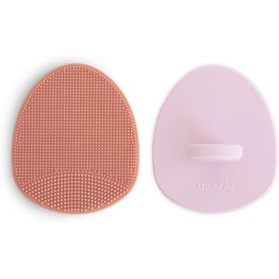 mushie Brosses Croûtes de Lait pour Bébés, 0M+, Rose/Soft Lilac Lot de 2, Pour bébés, Brosse exfoliante en silicone, Bain et cuir chevelu, Ultra-douce, Soin des croûtes de lait mushie Brosses Croûtes de Lait pour Bébés, 0M+, Rose/Soft Lilac Lot de 2, Pour bébés, Brosse exfoliante en silicone, Bain et cuir chevelu, Ultra-douce, Soin des croûtes de lait