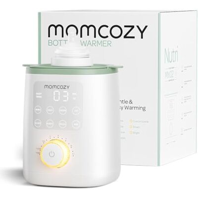 Momcozy Nutri 9-in-1 flessenwarmer, temperatuurregeling, nachtlampje Behoudt voedingsstoffen moedermelk, compatibel met alle flessen, kindermelk, nauwkeurig, multifunctioneel, baby, pasgeborenen Momcozy Nutri 9-in-1 flessenwarmer, temperatuurregeling, nachtlampje Behoudt voedingsstoffen moedermelk, compatibel met alle flessen, kindermelk, nauwkeurig, multifunctioneel, baby, pasgeborenen