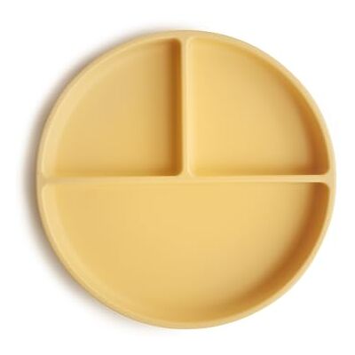 mushie Verdeelde zuignapbord van siliconen, BPA-vrij, accessoires voor baby's, jongens en meisjes, vaatwasmachinebestendig en magnetronbestendig, Daffodil mushie Verdeelde zuignapbord van siliconen, BPA-vrij, accessoires voor baby's, jongens en meisjes, vaatwasmachinebestendig en magnetronbestendig, Daffodil