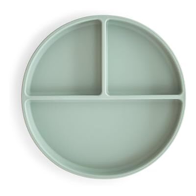 mushie Gesplitst bord met zuignap van siliconen, BPA-vrij, accessoires voor baby's, jongens en meisjes, vaatwasser- en magnetronbestendig, Cambridge Blue mushie Gesplitst bord met zuignap van siliconen, BPA-vrij, accessoires voor baby's, jongens en meisjes, vaatwasser- en magnetronbestendig, Cambridge Blue