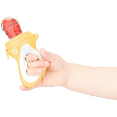 Badabulle Babyknabbelmachine met beschermkap, ergonomische handgreep, verlicht tandjes en wekt de smaak, vanaf 4 maanden, BPA-vrij Badabulle Babyknabbelmachine met beschermkap, ergonomische handgreep, verlicht tandjes en wekt de smaak, vanaf 4 maanden, BPA-vrij