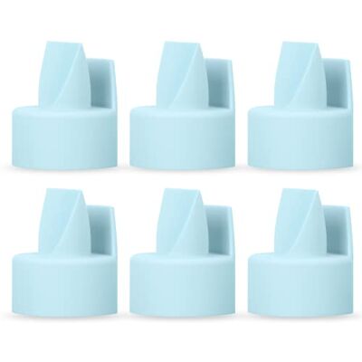 Papablic 6 stuks eendenbekkventielen compatibel met Spectra en Medela vervangbare ventielen voor Spectra S1 S2 ventielen en Medela pomp, BPA/DEHP-vrij, blauw Papablic 6 stuks eendenbekkventielen compatibel met Spectra en Medela vervangbare ventielen voor Spectra S1 S2 ventielen en Medela pomp, BPA/DEHP-vrij, blauw