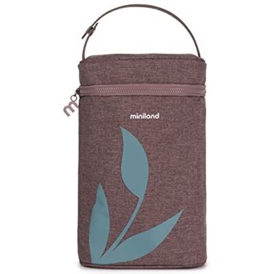 Miniland Thermibag Double Terra 89447 Koelbox met handvat voor het ophangen en vervoeren van grote capaciteit, violet Miniland Thermibag Double Terra 89447 Koelbox met handvat voor het ophangen en vervoeren van grote capaciteit, violet