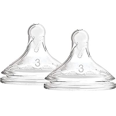 Dr. Brown's Options + siliconenzuiger met brede mond niveau 3, 6 maanden, 13 x 6 x 6 cm, Transparant Dr. Brown's Options + siliconenzuiger met brede mond niveau 3, 6 maanden, 13 x 6 x 6 cm, Transparant