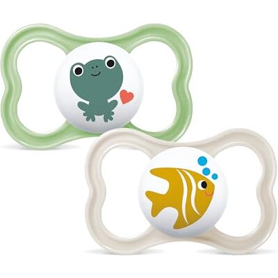MAM Air fopspeen 16 maanden (2 stuks), fopspeen 16-36 maanden voor de gevoelige en gevoelige huid, set van 2 babyaccessoires met siliconen fopspeen en steriliserende fopspeenhouder, neutraal/groen MAM Air fopspeen 16 maanden (2 stuks), fopspeen 16-36 maanden voor de gevoelige en gevoelige huid, set van 2 babyaccessoires met siliconen fopspeen en steriliserende fopspeenhouder, neutraal/groen
