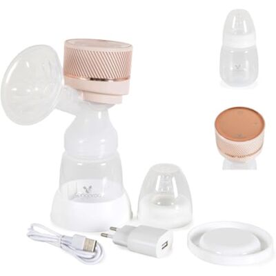 Cangaroo Elektrische borstkolf Bianka 9 pompintensiteit, fles, fopspeen 0+, kleur: beige Cangaroo Elektrische borstkolf Bianka 9 pompintensiteit, fles, fopspeen 0+, kleur: beige