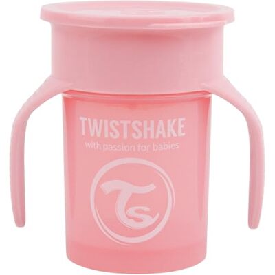 Twistshake 360 leerbekers voor baby's, 230 ml, lekvrije drinkbeker voor baby's, 360 graden rand, lekvrij, ergonomisch, BPA-vrije kinderbeker, leerbeker voor baby's, roze Twistshake 360 leerbekers voor baby's, 230 ml, lekvrije drinkbeker voor baby's, 360 graden rand, lekvrij, ergonomisch, BPA-vrije kinderbeker, leerbeker voor baby's, roze