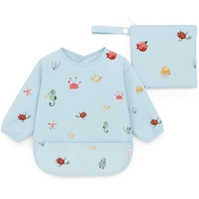 j. børn J.Børn Slabbetje met lange mouwen voor baby's, waterdicht, kunstschilderschort voor eten, schilderen, spelletjes, 0-24 maanden, Oceaan Blauw 6-36 months j. børn J.Børn Slabbetje met lange mouwen voor baby's, waterdicht, kunstschilderschort voor eten, schilderen, spelletjes, 0-24 maanden, Oceaan Blauw 6-36 months