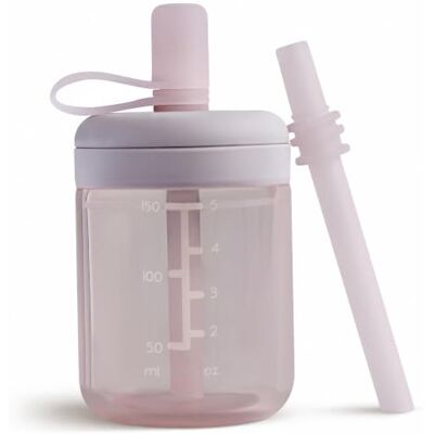 Moonkie Rietjesbeker, babyrietje, drinkfles met rietje en borstel, leerbeker voor peuters, BPA-vrij, 100% waterdicht, vaatwasmachinebestendig, 15 oz (zacht lila) Moonkie Rietjesbeker, babyrietje, drinkfles met rietje en borstel, leerbeker voor peuters, BPA-vrij, 100% waterdicht, vaatwasmachinebestendig, 15 oz (zacht lila)