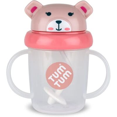 TUM TUM Tippy Up Drinkbeker met vrije doorstroming (zonder ventiel) voor peuters, BPA-vrij (Betsy Bear, 200 ml) TUM TUM Tippy Up Drinkbeker met vrije doorstroming (zonder ventiel) voor peuters, BPA-vrij (Betsy Bear, 200 ml)