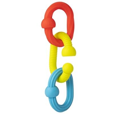 Fat Brain Toys Little Brainies Plip Grips kleurrijk siliconen speelgoed met verschillende texturen die kunnen worden gemonteerd en gescheiden, sensorisch speelgoed voor baby's, bijtringen Fat Brain Toys Little Brainies Plip Grips kleurrijk siliconen speelgoed met verschillende texturen die kunnen worden gemonteerd en gescheiden, sensorisch speelgoed voor baby's, bijtringen