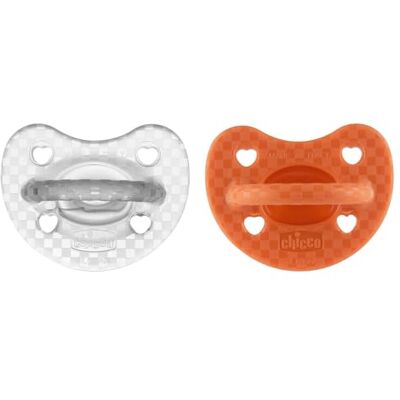 Chicco Physioforma Set van 2 luxe stickers, siliconen fopspeen 16-36 maanden, zacht en delicaat, ondersteunt de fysiologische ademhaling en bevordert de goede mondontwikkeling, 2 stuks, meisjes Chicco Physioforma Set van 2 luxe stickers, siliconen fopspeen 16-36 maanden, zacht en delicaat, ondersteunt de fysiologische ademhaling en bevordert de goede mondontwikkeling, 2 stuks, meisjes