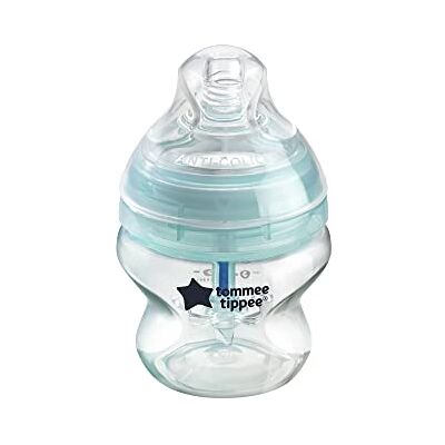 Tommee Tippee Anti-koliek fles, speen die de moederborst imiteert met uniek anti-koliek ventilatiesysteem, 260 ml, 1 stuk, transparant (kleur en design kunnen variëren) Tommee Tippee Anti-koliek fles, speen die de moederborst imiteert met uniek anti-koliek ventilatiesysteem, 260 ml, 1 stuk, transparant (kleur en design kunnen variëren)