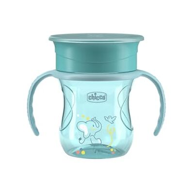 Chicco Perfect Cup Premier Glas voor Kinderen 200 ml, 1 Flessenbeker 12+ Maanden om te leren drinken, met 360° siliconen membraan en afneembare handgrepen, BPA-vrij, azuurblauw Chicco Perfect Cup Premier Glas voor Kinderen 200 ml, 1 Flessenbeker 12+ Maanden om te leren drinken, met 360° siliconen membraan en afneembare handgrepen, BPA-vrij, azuurblauw