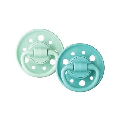 Dodie Gaia ronde fopspenen, speen voor baby's, 6-36 maanden, groen, 2 stuks Dodie Gaia ronde fopspenen, speen voor baby's, 6-36 maanden, groen, 2 stuks