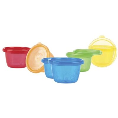 Nuby Nûby ID91161A Pick Nick Snack kommen met deksel, meerkleurig, 6 stuks Nuby Nûby ID91161A Pick Nick Snack kommen met deksel, meerkleurig, 6 stuks
