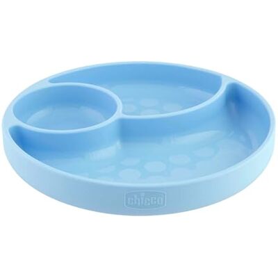 Chicco Easy Menu Siliconen bord met Vakken en Zuignap voor Baby´s Magnetron- en Vaatwasmachinebestendig BPA-vrij 12+ Maanden Blauw Chicco Easy Menu Siliconen bord met Vakken en Zuignap voor Baby´s Magnetron- en Vaatwasmachinebestendig BPA-vrij 12+ Maanden Blauw