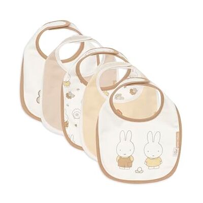 Jollein Bavoirs bébé, Miffy Family Farm, lot de 5, bavoirs imperméables, avec fermeture velcro, bavoir bébé, bavoir anti-bavouille Jollein Bavoirs bébé, Miffy Family Farm, lot de 5, bavoirs imperméables, avec fermeture velcro, bavoir bébé, bavoir anti-bavouille