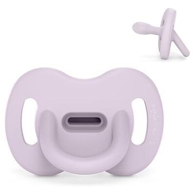 Suavinex Fopspeen van siliconen, voor baby's van 0/6 maanden, met symmetrische speen SX Pro, omkeerbaar, superzacht en soepel, ideaal om mee te slapen, lavendelblauw (Lavender) Suavinex Fopspeen van siliconen, voor baby's van 0/6 maanden, met symmetrische speen SX Pro, omkeerbaar, superzacht en soepel, ideaal om mee te slapen, lavendelblauw (Lavender)
