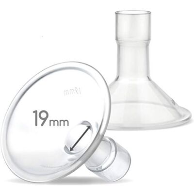 Maymom MyFit kleine borstschilden, 2 stuks, compatibel met Medela borstkolven PersonalFit, Freestyle, Harmony, Maxi en Flex Connectoren, geschikt voor brede en smalle connectoren, Classic, 19 mm Maymom MyFit kleine borstschilden, 2 stuks, compatibel met Medela borstkolven PersonalFit, Freestyle, Harmony, Maxi en Flex Connectoren, geschikt voor brede en smalle connectoren, Classic, 19 mm