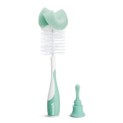 Mothercare Munchkin flessenborstel en speen willekeurig model Mothercare Munchkin flessenborstel en speen willekeurig model