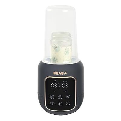 Béaba , Flessenwarmer/sterilisator, babymelkverwarmer, multifunctioneel: 5 modi, waterbad, kleine potten, ontdooien, snelle modus, sterilisatiemodus, meerdere melk, nachtblauw Béaba , Flessenwarmer/sterilisator, babymelkverwarmer, multifunctioneel: 5 modi, waterbad, kleine potten, ontdooien, snelle modus, sterilisatiemodus, meerdere melk, nachtblauw