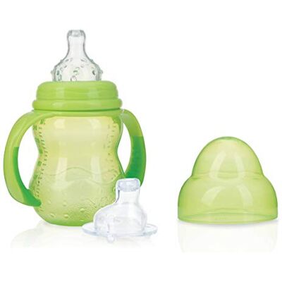 Nuby Nûby Trainingsfles – 240 ml – groen – 0 m Nuby Nûby Trainingsfles – 240 ml – groen – 0 m