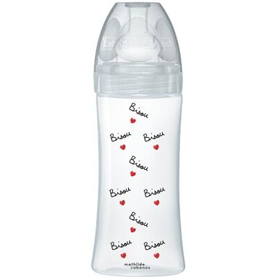 Dodie Anti-koliek zuigfles platte speen X MATHILDE CABANAS 330 ml debiet 3 Dodie Anti-koliek zuigfles platte speen X MATHILDE CABANAS 330 ml debiet 3