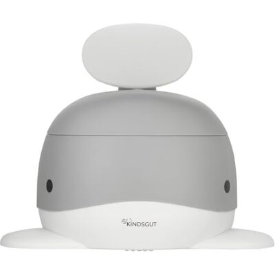 Kindsgut Pot bébé, pot enfant et WC enfant, gris foncé Walvis toiletpot voor zindelijkheidstraining, antislip, met rugleuning en afneembare houder, gemakkelijk te reinigen Kindsgut Pot bébé, pot enfant et WC enfant, gris foncé Walvis toiletpot voor zindelijkheidstraining, antislip, met rugleuning en afneembare houder, gemakkelijk te reinigen
