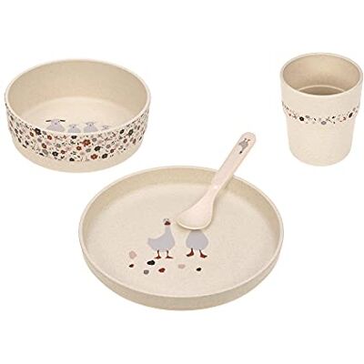 Lässig Kinderservies set bord schaal mok lepel/Schotel Set PP/Cellulose Tiny Boer Schapen/Gans natuur (Bord, Kom, Mok, Lepel) Lässig Kinderservies set bord schaal mok lepel/Schotel Set PP/Cellulose Tiny Boer Schapen/Gans natuur (Bord, Kom, Mok, Lepel)