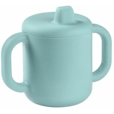 Béaba Babydrinkbeker, flessen/bekerfunctie, 100% hoogwaardige siliconen, grote handgrepen, vergemakkelijkt het vasthouden, ergonomisch, zachte tuit, blauw Béaba Babydrinkbeker, flessen/bekerfunctie, 100% hoogwaardige siliconen, grote handgrepen, vergemakkelijkt het vasthouden, ergonomisch, zachte tuit, blauw