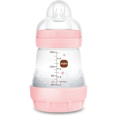 MAM Easy Start A118 Anti-koliek drinkfles met fopspeen, gemaakt van ultrazachte SkinsofTM siliconen, voor baby's vanaf 0 maanden, 160 ml, roze, zelfsteriliseerbaar in 3 minuten, "Sorted MAM Easy Start A118 Anti-koliek drinkfles met fopspeen, gemaakt van ultrazachte SkinsofTM siliconen, voor baby's vanaf 0 maanden, 160 ml, roze, zelfsteriliseerbaar in 3 minuten, "Sorted