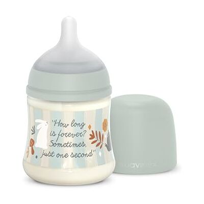 Suavinex , Fles 150 ml fles met symmetrische speen SX Pro van siliconen met langzame doorstroming (S) met anti-koliek ventiel. Ultrazachte dunne siliconen voor baby's vanaf 0 maanden en pasgeborenen, Wonderland groen Suavinex , Fles 150 ml fles met symmetrische speen SX Pro van siliconen met langzame doorstroming (S) met anti-koliek ventiel. Ultrazachte dunne siliconen voor baby's vanaf 0 maanden en pasgeborenen, Wonderland groen