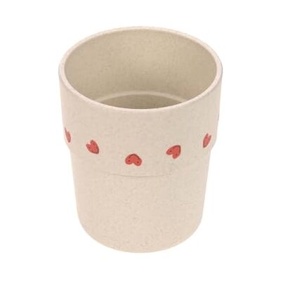 Lässig Drinkbeker voor kinderen, melaminevrij, BPA-vrij, vaatwasser- en magnetronbestendig/Happy Rascals Heart Lavender mok Lässig Drinkbeker voor kinderen, melaminevrij, BPA-vrij, vaatwasser- en magnetronbestendig/Happy Rascals Heart Lavender mok