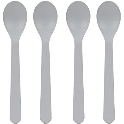 Lässig 4 stuks kinderlepels, melaminevrij, BPA-vrij, biocomposiet, spoon, 4 stuks, geo, grijs, blauw Lässig 4 stuks kinderlepels, melaminevrij, BPA-vrij, biocomposiet, spoon, 4 stuks, geo, grijs, blauw