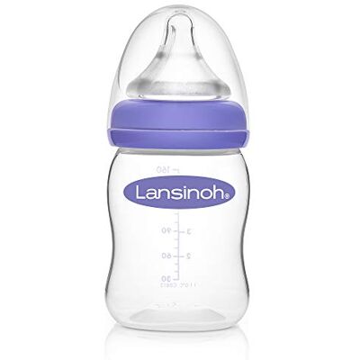 Lansinoh fles met peristaltische speen langzaam vloeibaar transparant 160 ml Lansinoh fles met peristaltische speen langzaam vloeibaar transparant 160 ml