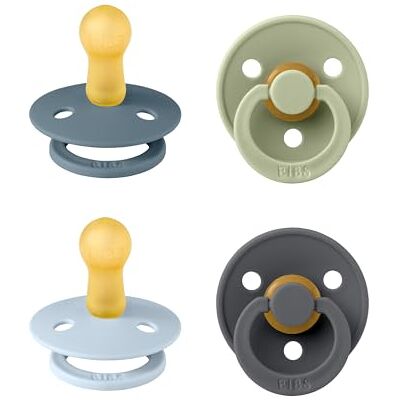 Bibs Kleur fopspeen in set van 4, BPA-vrij Bibs Kleur fopspeen in set van 4, BPA-vrij