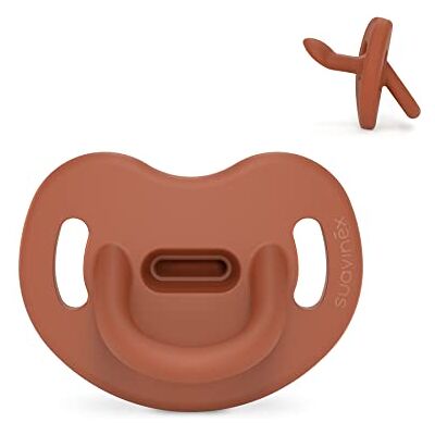 Suavinex , Siliconen fopspeen voor baby's van 0-6 maanden, met anatomische Sx Pro speen, super zacht en flexibel, ideaal om te slapen, benzinekleur, tegel Suavinex , Siliconen fopspeen voor baby's van 0-6 maanden, met anatomische Sx Pro speen, super zacht en flexibel, ideaal om te slapen, benzinekleur, tegel