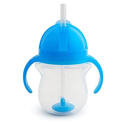 Munchkin Tip en Sip trainingsbeker met verzwaard flexibel rietje en kliksluiting (207 ml, blauw) Munchkin Tip en Sip trainingsbeker met verzwaard flexibel rietje en kliksluiting (207 ml, blauw)