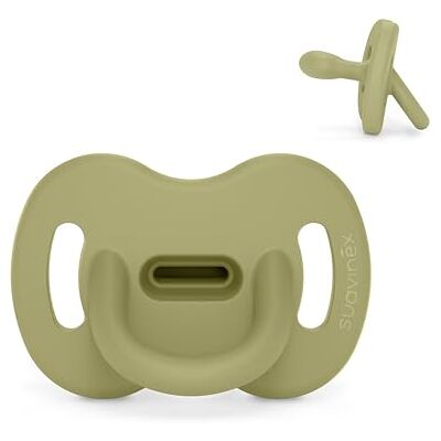 Suavinex Fopspeen van siliconen, voor baby's van 0/6 maanden, met symmetrische speen SX Pro, omkeerbaar, superzacht en soepel, ideaal om mee te slapen, groen (Turtle Green) Suavinex Fopspeen van siliconen, voor baby's van 0/6 maanden, met symmetrische speen SX Pro, omkeerbaar, superzacht en soepel, ideaal om mee te slapen, groen (Turtle Green)