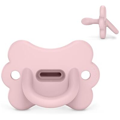 Suavinex , Fopspeen van siliconen voor pasgeborenen, voor baby's van 0/6 maanden en geboorte, met symmetrische speen SX Pro, omkeerbaar, super zacht en soepel, ideaal om te slapen, vlinder, rozenwater Suavinex , Fopspeen van siliconen voor pasgeborenen, voor baby's van 0/6 maanden en geboorte, met symmetrische speen SX Pro, omkeerbaar, super zacht en soepel, ideaal om te slapen, vlinder, rozenwater