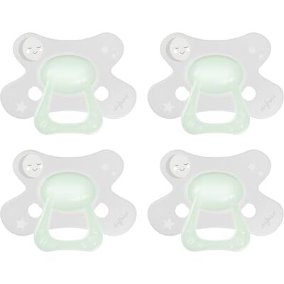 Difrax Fopspeen 6+ maanden Natural – fopspeen voor geboorte met siliconen fopspeen – gemakkelijk te accepteren – optimale luchttoevoer – jumpsuit voor pasgeborenen – fosforescerend/glow in the dark Difrax Fopspeen 6+ maanden Natural – fopspeen voor geboorte met siliconen fopspeen – gemakkelijk te accepteren – optimale luchttoevoer – jumpsuit voor pasgeborenen – fosforescerend/glow in the dark